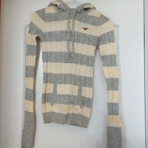 Vintage Hollister cable knit hoodie